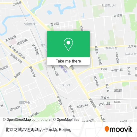 北京龙城温德姆酒店-停车场 map