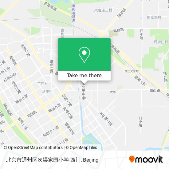 北京市通州区次渠家园小学-西门 map