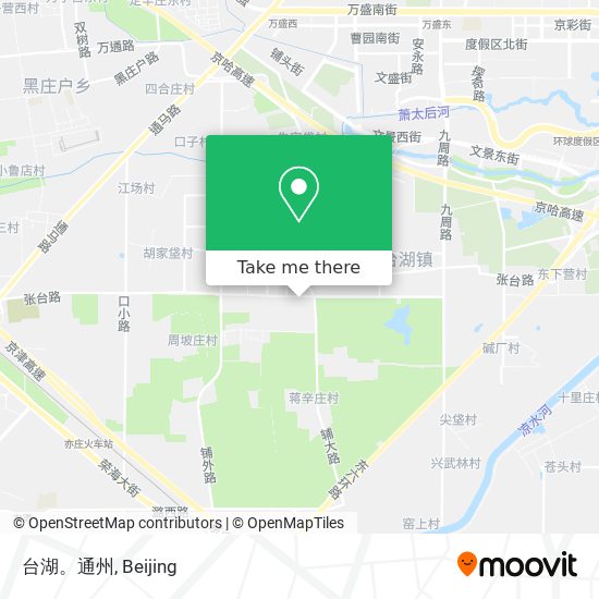 台湖。通州 map