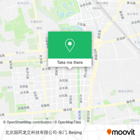 北京国药龙立科技有限公司-东门 map