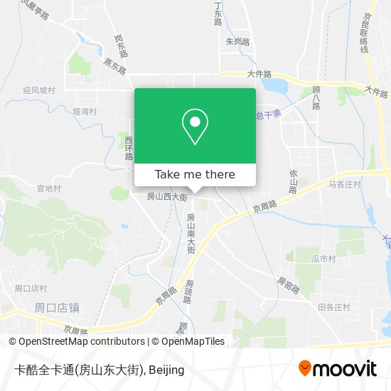 卡酷全卡通(房山东大街) map
