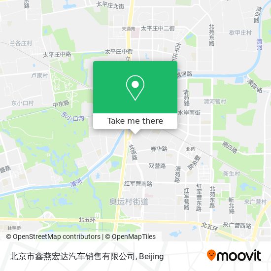 北京市鑫燕宏达汽车销售有限公司 map