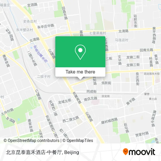 北京昆泰嘉禾酒店-中餐厅 map