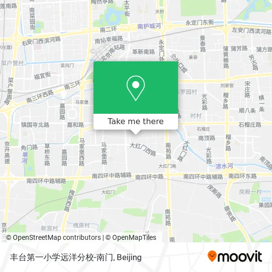 丰台第一小学远洋分校-南门 map
