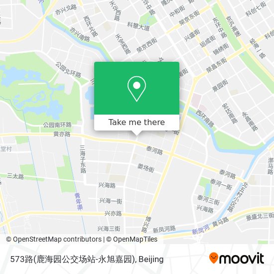 573路(鹿海园公交场站-永旭嘉园) map
