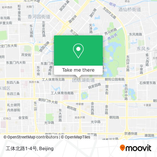 工体北路1-4号 map