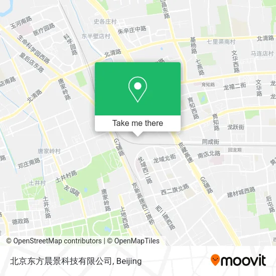 北京东方晨景科技有限公司 map