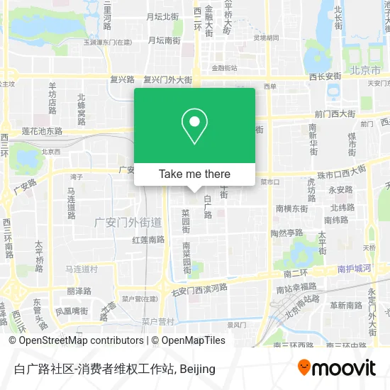 白广路社区-消费者维权工作站 map