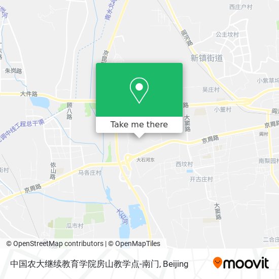 中国农大继续教育学院房山教学点-南门 map