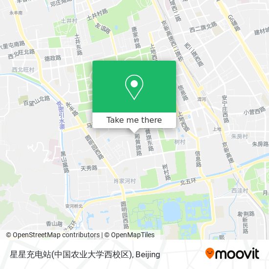 星星充电站(中国农业大学西校区) map
