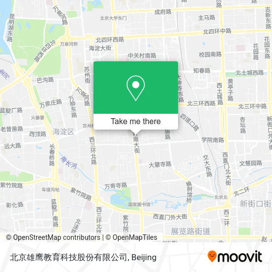 北京雄鹰教育科技股份有限公司 map