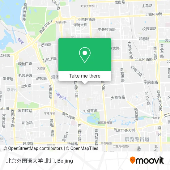 北京外国语大学-北门 map