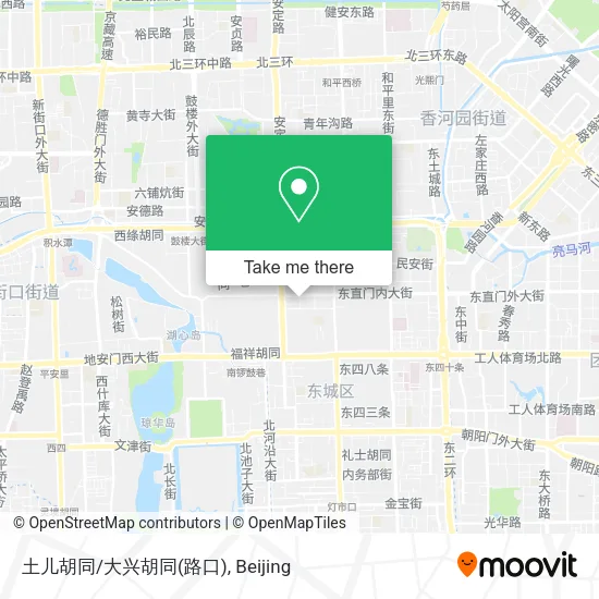 土儿胡同/大兴胡同(路口) map