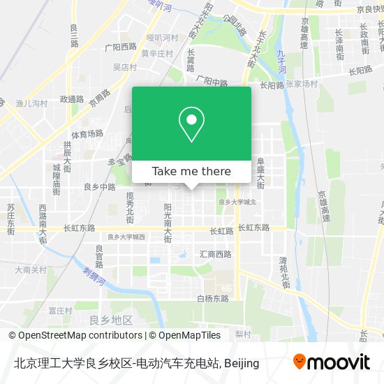 北京理工大学良乡校区-电动汽车充电站 map