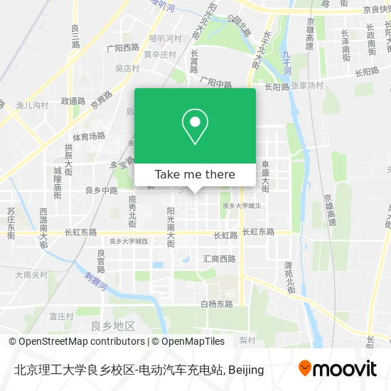 北京理工大学良乡校区-电动汽车充电站 map