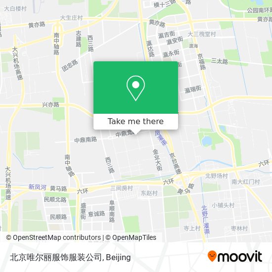 北京唯尔丽服饰服装公司 map