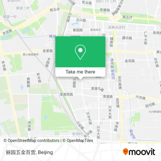 丽园五金百货 map