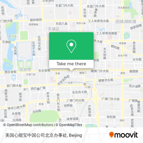 美国心能宝中国公司北京办事处 map