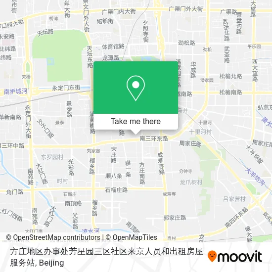 方庄地区办事处芳星园三区社区来京人员和出租房屋服务站 map
