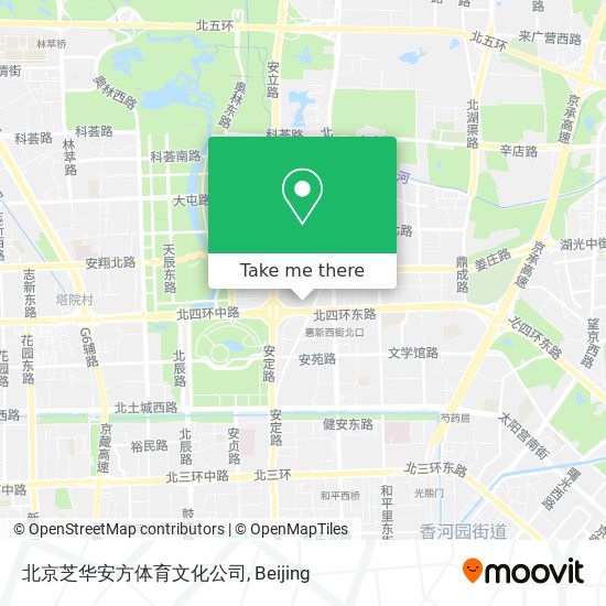 北京芝华安方体育文化公司 map