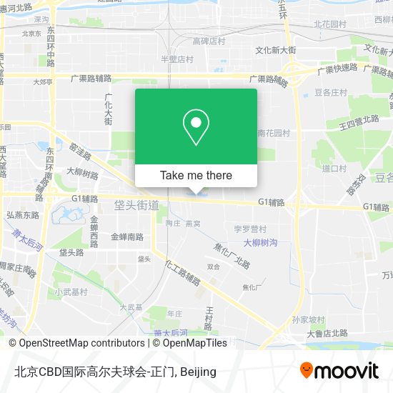 北京CBD国际高尔夫球会-正门 map