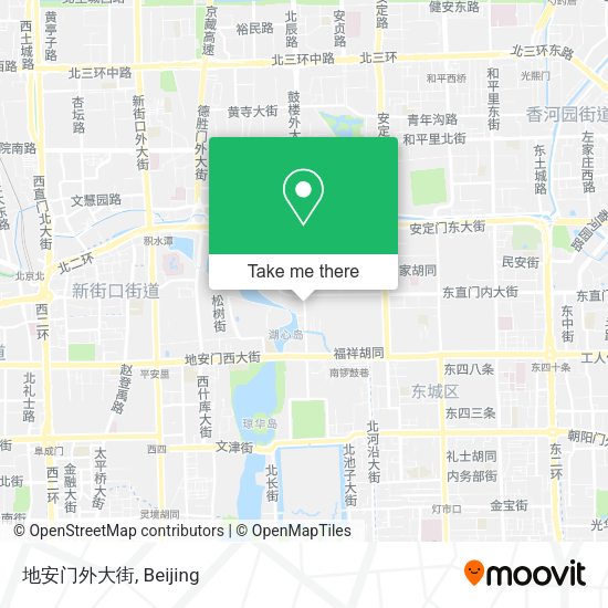 地安门外大街 map