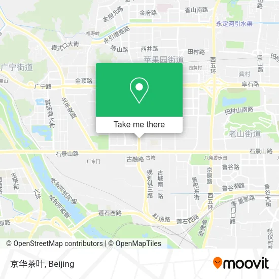 京华茶叶 map
