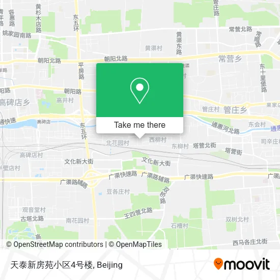天泰新房苑小区4号楼 map
