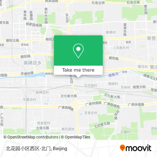 北花园小区西区-北门 map