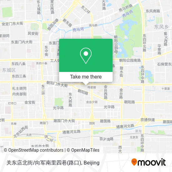 关东店北街/向军南里四巷(路口) map