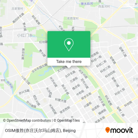 OSIM傲胜(亦庄沃尔玛山姆店) map