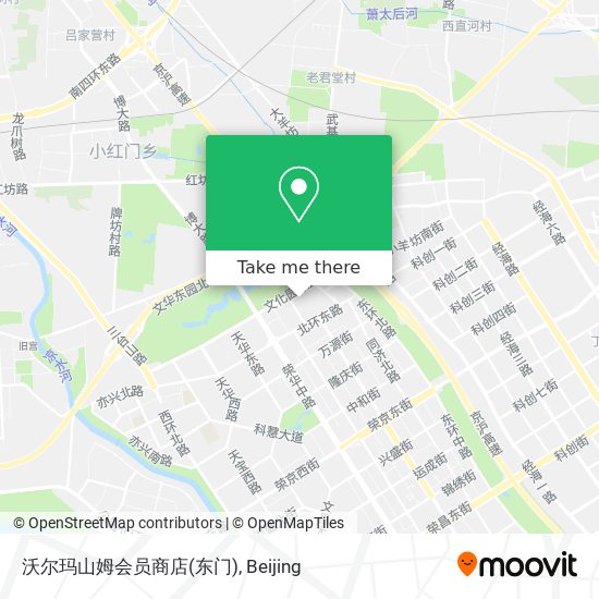 沃尔玛山姆会员商店(东门) map