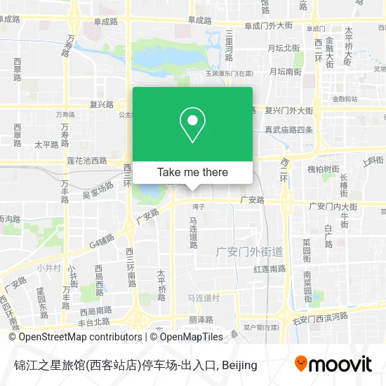 锦江之星旅馆(西客站店)停车场-出入口 map
