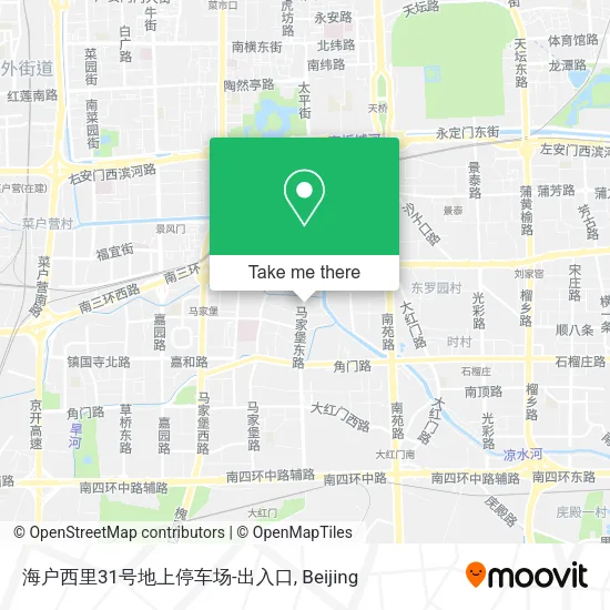 海户西里31号地上停车场-出入口 map