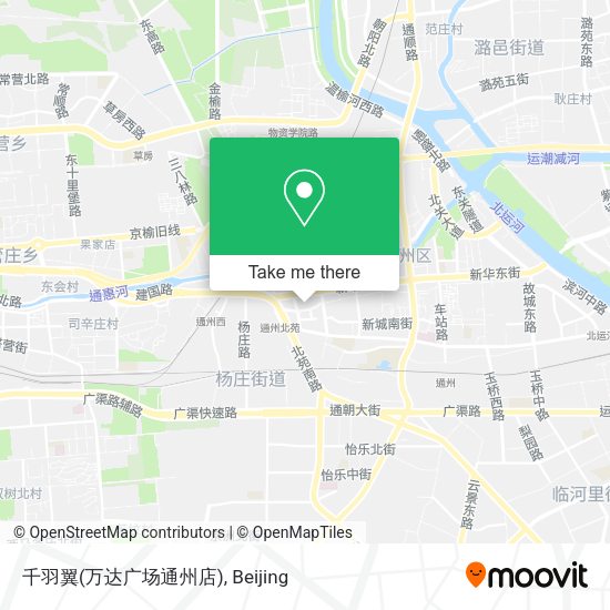 千羽翼(万达广场通州店) map