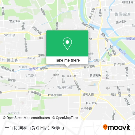 千百莉(国泰百货通州店) map