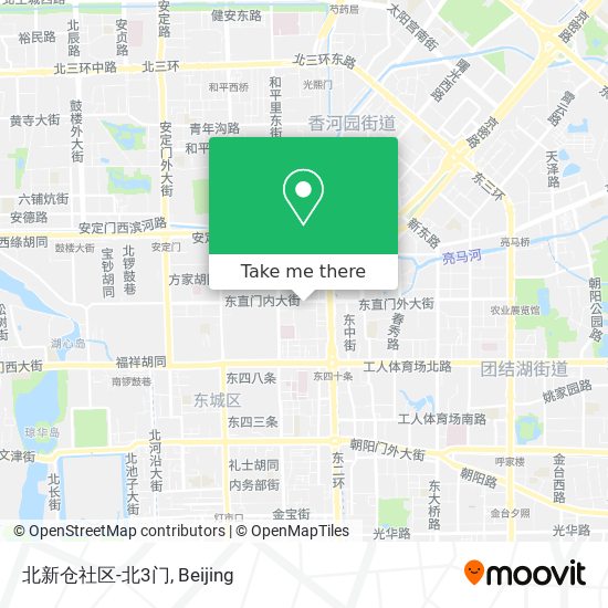 北新仓社区-北3门 map
