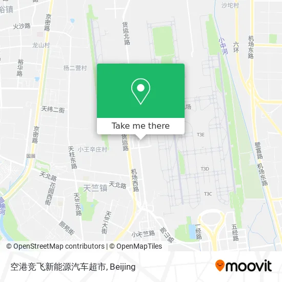 空港竞飞新能源汽车超市 map