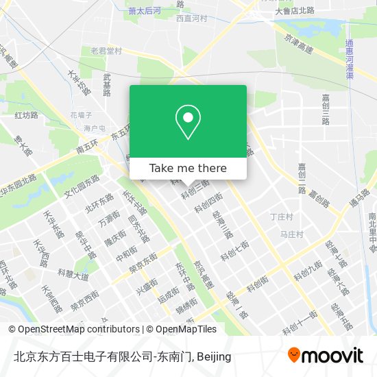 北京东方百士电子有限公司-东南门 map