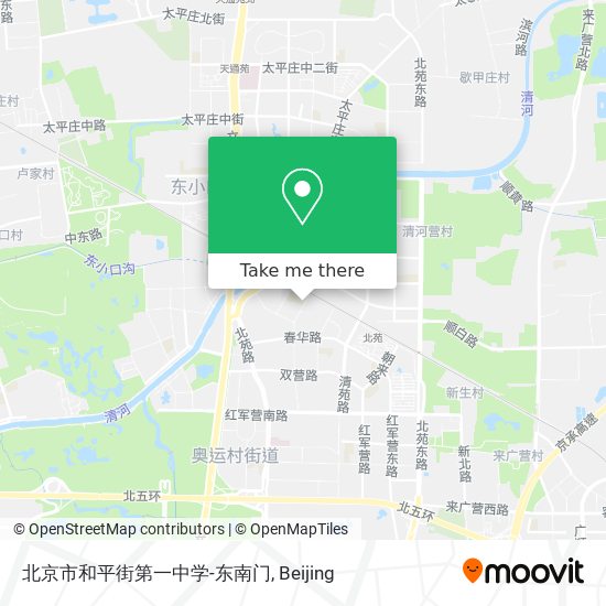 北京市和平街第一中学-东南门 map