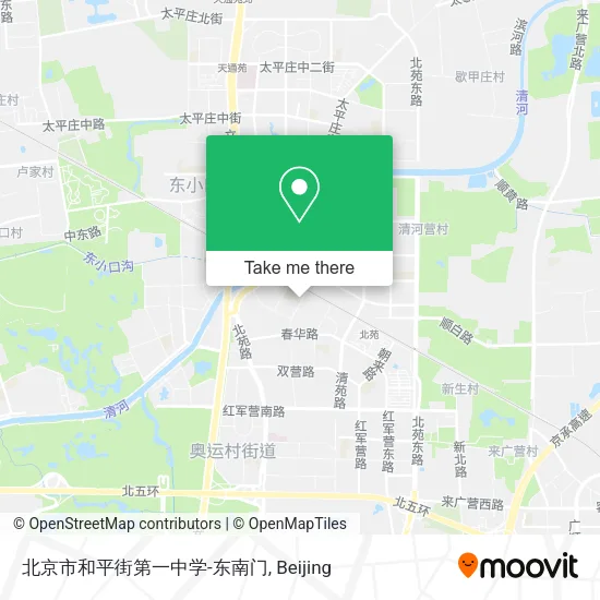 北京市和平街第一中学-东南门 map