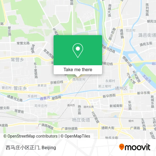 西马庄小区正门 map