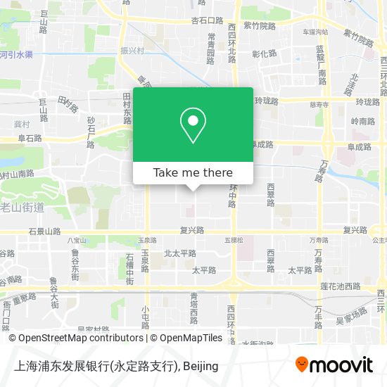 上海浦东发展银行(永定路支行) map