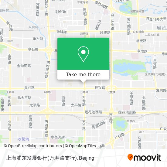 上海浦东发展银行(万寿路支行) map
