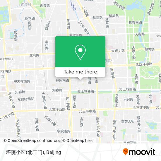 塔院小区(北二门) map