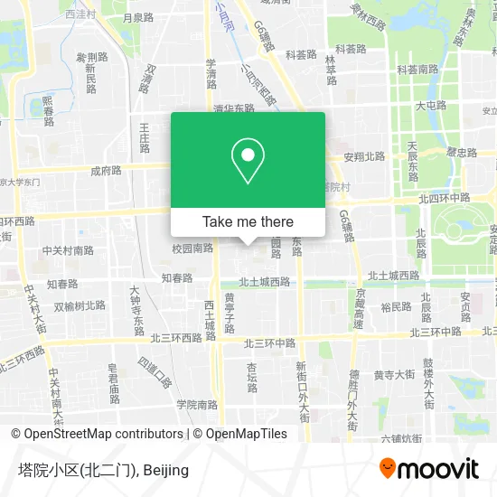 塔院小区(北二门) map