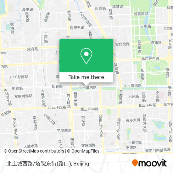 北土城西路/塔院东街(路口) map