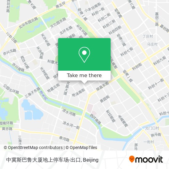 中冀斯巴鲁大厦地上停车场-出口 map
