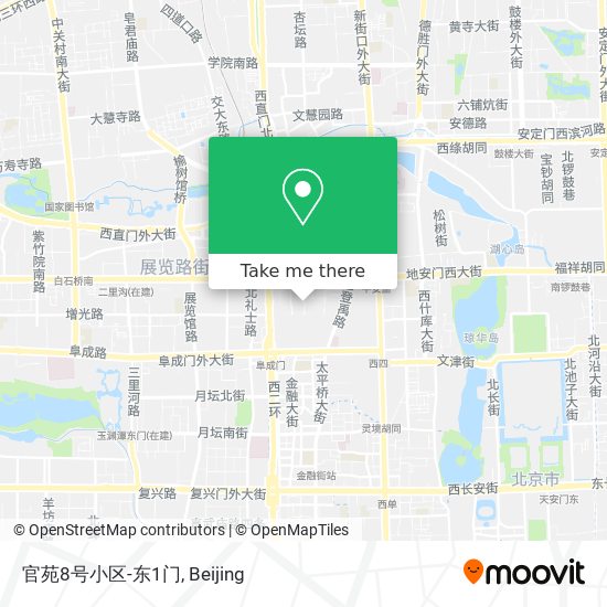 官苑8号小区-东1门 map