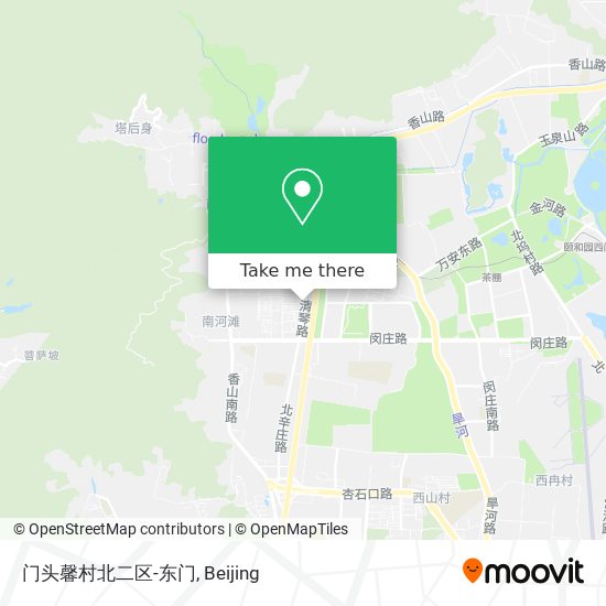 门头馨村北二区-东门 map
